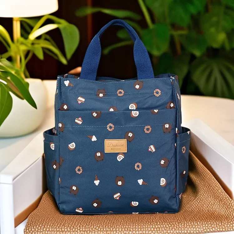 大容量饭盒袋加厚铝箔保温饭盒包隔热保温桶手提包大号饭盒手提袋