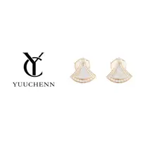铜合金贝壳耳饰 YUUCHENN 【DIVAS'DREAM】系列 K金女士耳钉