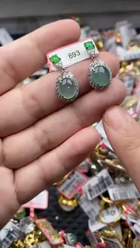 【闪购商品】翡翠戒指银S925镶嵌22222---1