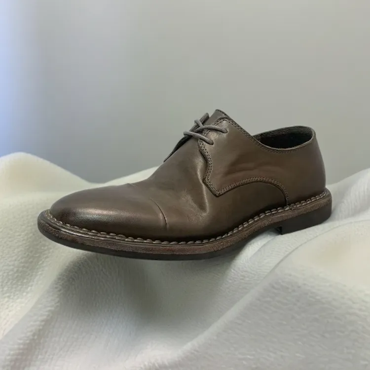 英伦风马皮皮鞋男士休闲鞋真皮软底皮鞋男透气百搭商务秋冬款男鞋