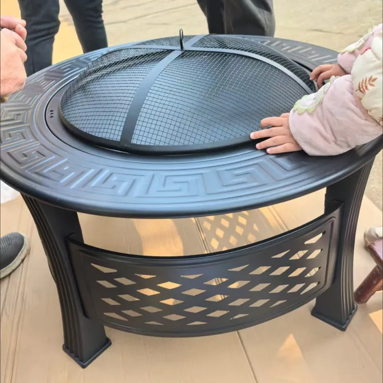 围炉煮茶烤火炉火盆烧烤架桌户外取暖碳炉烧烤炭炉家用室内全套