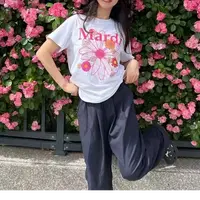 『朱小姐』纯棉T恤百搭印花短袖 F890