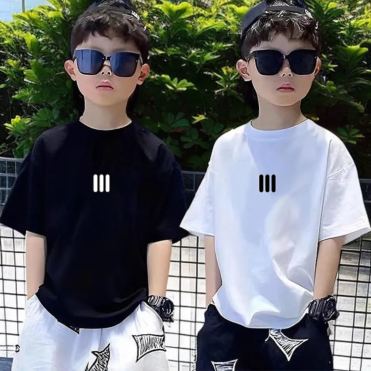 纯棉男童短袖t恤儿童装男孩休闲半袖夏季新款中大童洋气运动上衣