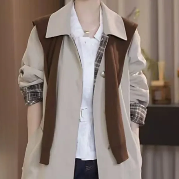 【AS小披肩】25新简约外搭假领子全羊毛披肩AS25QXS00204