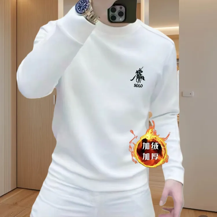 个性潮流重磅圆领卫衣痞帅街头宽松休闲秋季印花时尚男士潮流卫衣