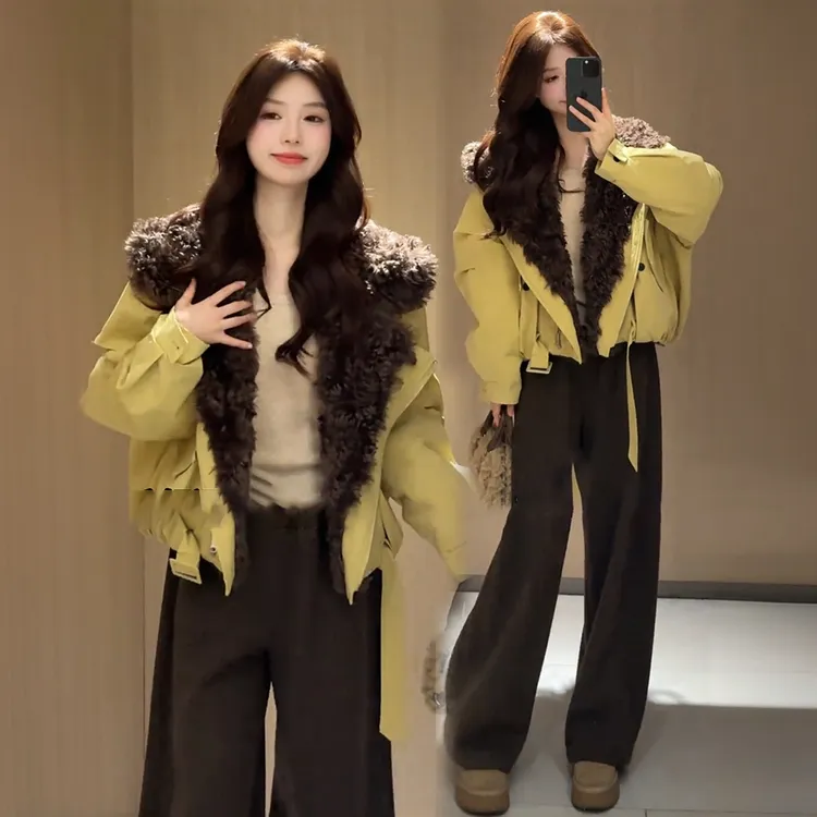 La babite加绒加厚外套2025冬季新款时髦洋气减龄保暖高级感上衣