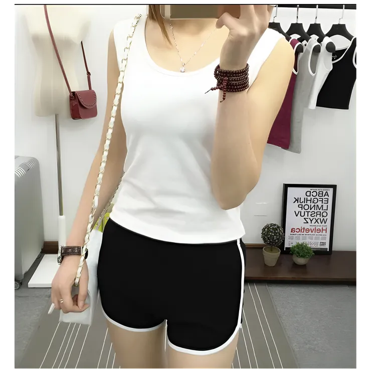 显瘦2025新款运动短裤小个子辣妹热裤a字型宽松夏季黑色外穿短裤