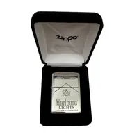 ZIPPO打火机正品S925银常规万宝路烟盒/送礼收藏DYJ1