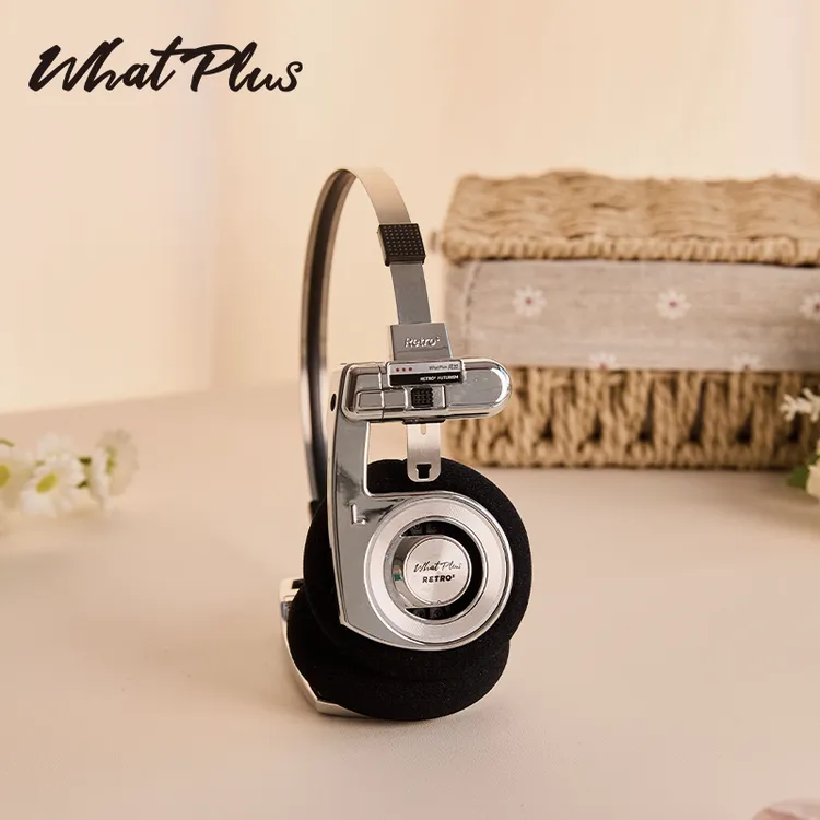 WhatPlus问加R3钻石银蓝牙头戴式同款耳机