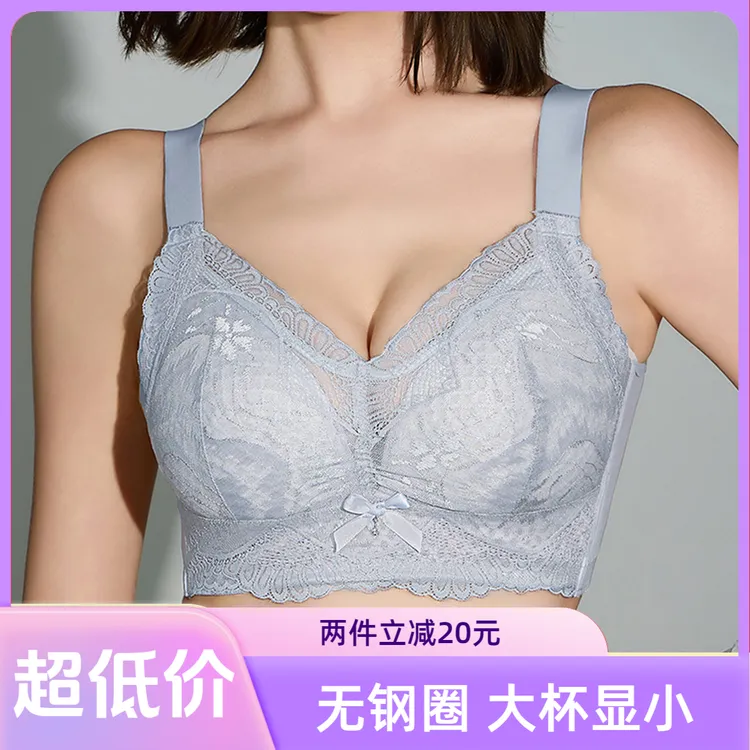 【两件立减20元】26年高端大胸显小聚拢超透气无钢圈收副乳文胸内衣