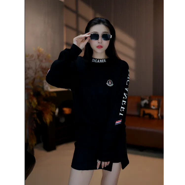 【麦森森专属】25秋精仿羊毛限定圆领卫衣宽肩刺绣针织显瘦长袖2.0