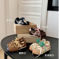 【苏茵茵】7cm内增高版~歪头鸳鸯鞋带休闲鞋德训鞋女阿甘鞋E5109041