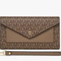 MICHAELKORS/迈克高仕单肩包单根夹层拉链袋拼色款棕色