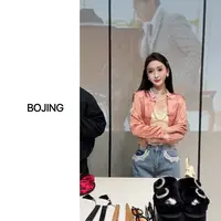 现货【花朝意】新中式醋酸冠乐皱气质春季国风上衣