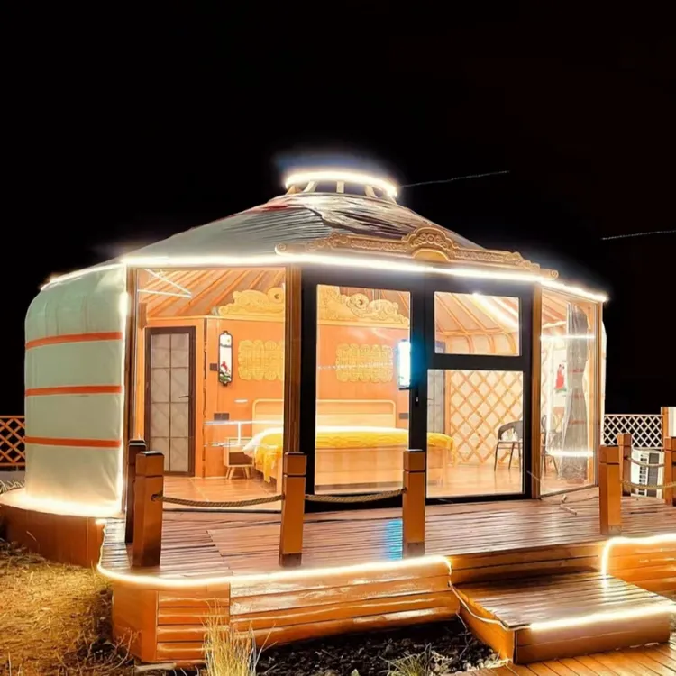 浩庭蒙古包烧烤住宿防风地震户外酒店餐饮帐篷蒙古包帐篷帐篷野外