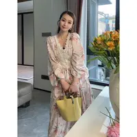 ★H3773公主请换装 复古宫廷风碎花长裙 优雅氛围感爆棚！