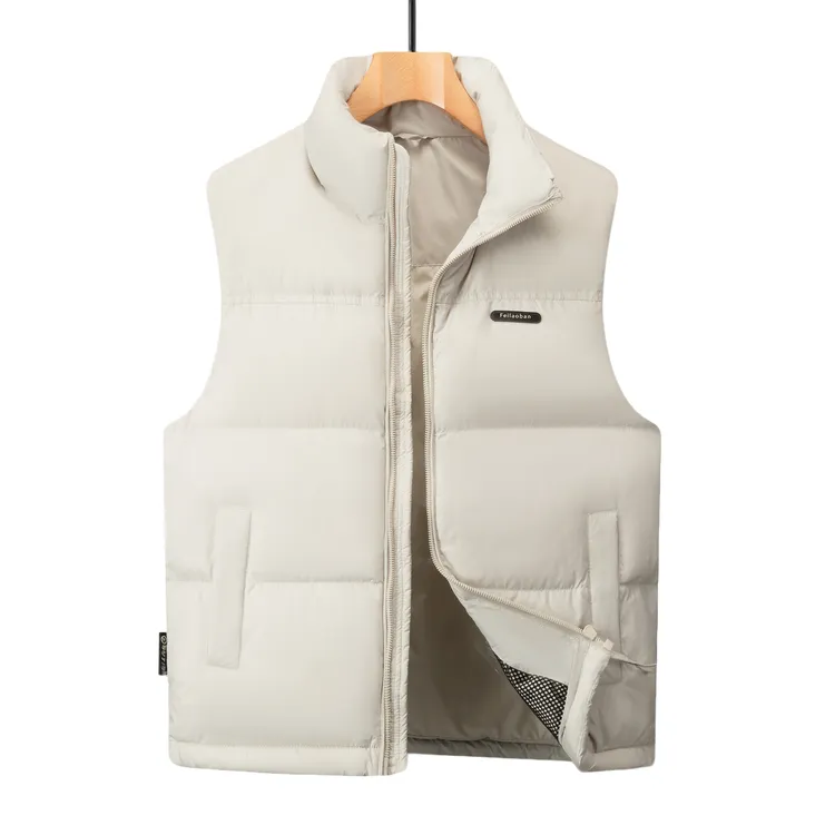 时尚男士百搭秋冬季潮流轻奢立领韩版大码保暖休闲羽绒外穿马甲KP