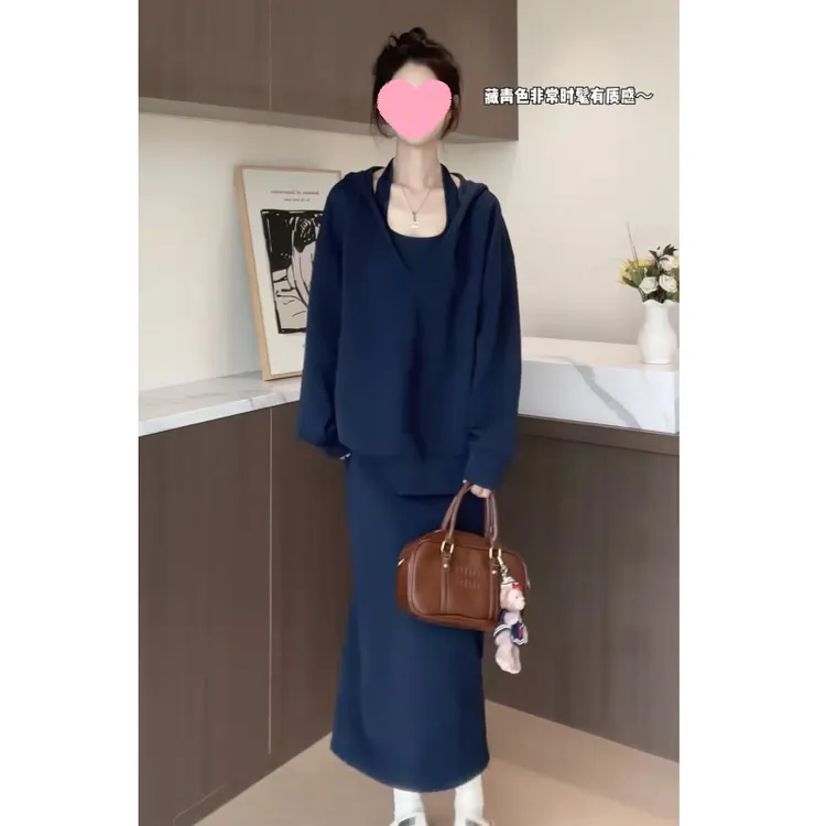 （在仓发货+运费险）卫衣套装设计感套头卫衣秋季穿搭两件套装