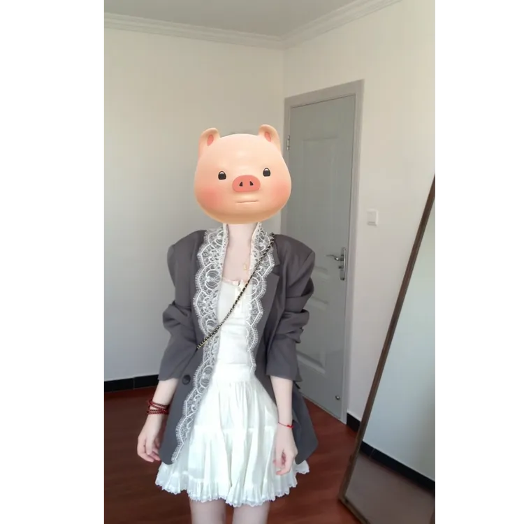 春夏款时尚气质灰色蕾丝西装外套内搭吊带背心上衣高腰半身裙套装