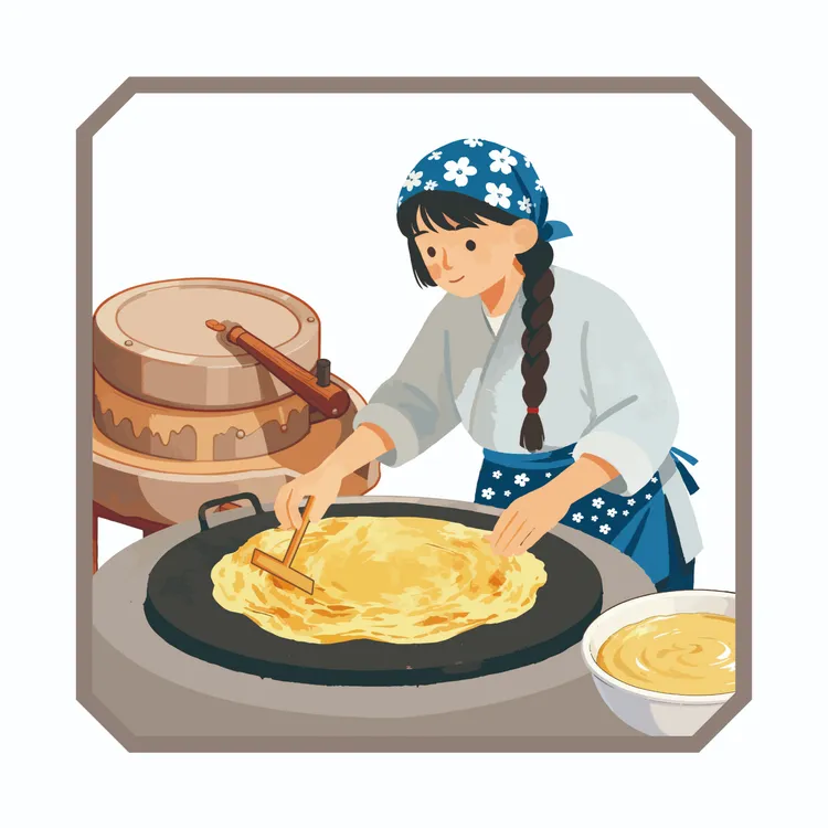 义合致远石磨手工煎饼健康食品徐州邳州山东地区特色小麦玉米杂粮