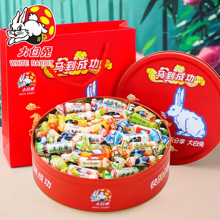 上海冠生园大白兔奶糖300g混合多味礼盒送人好礼童年零食即食糖果
