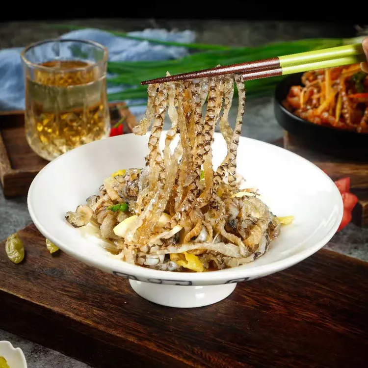 阿具一公斤某捞泡椒鱼皮餐饮凉拌小吃自然解冻开袋特色开胃凉菜