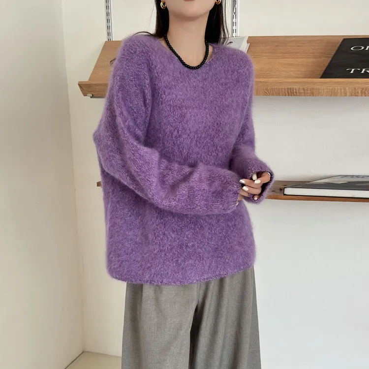 【直播爆款】羊绒衫冬季加厚女羊绒打底衫保暖内搭圆领羊毛衫女毛衣