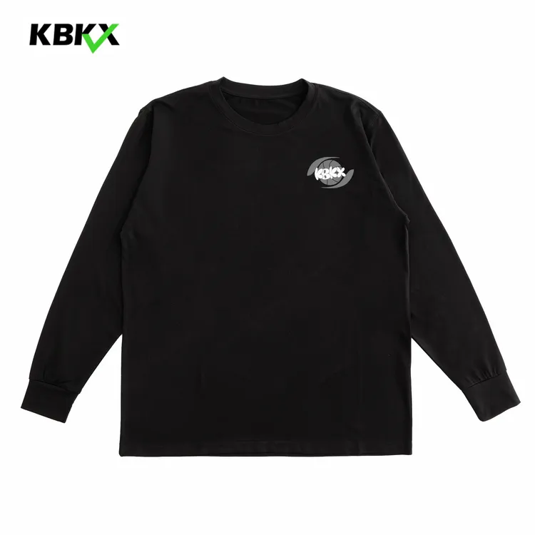 KBKX运动长袖[篮球之眼]圆领速干t恤透气宽松棉感训练投篮服大码