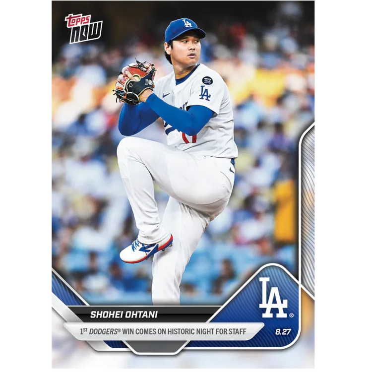 大谷翔平 道奇队 第一场胜投 纪念卡 2025 Topps Now 621
