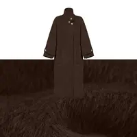 【公主日记】双面设计师中长款兔毛羊毛秋冬大衣9211
