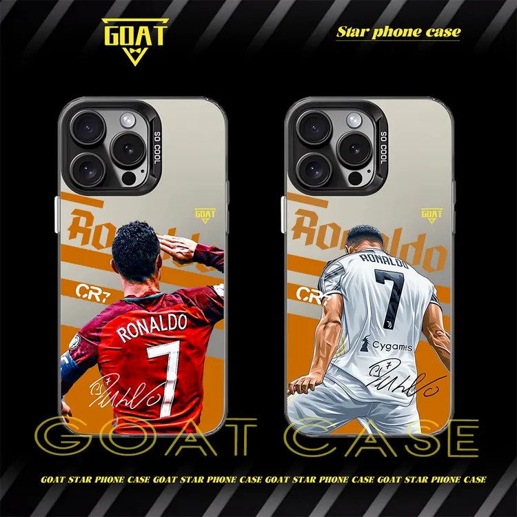 GOAT C罗CR7 彩银球星防摔手机壳【适用于苹果16华为OPPO小米VIVO】