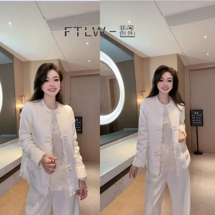 板熙FTLW-【云白矜雅】高级感气质时尚优雅女装羊毛外套-3963