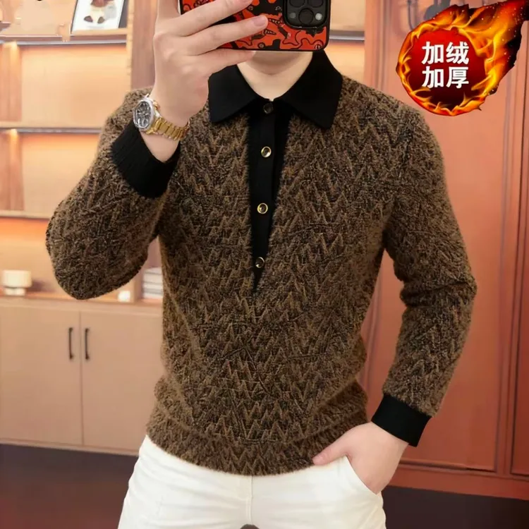 《玄棱织影》假两件针织衫时尚简约轻奢高端百搭休闲修身帅气时尚