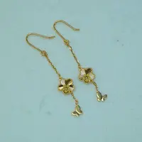 999足金耳坠【两只蝴蝶】设计款耳饰RSJ-00129G