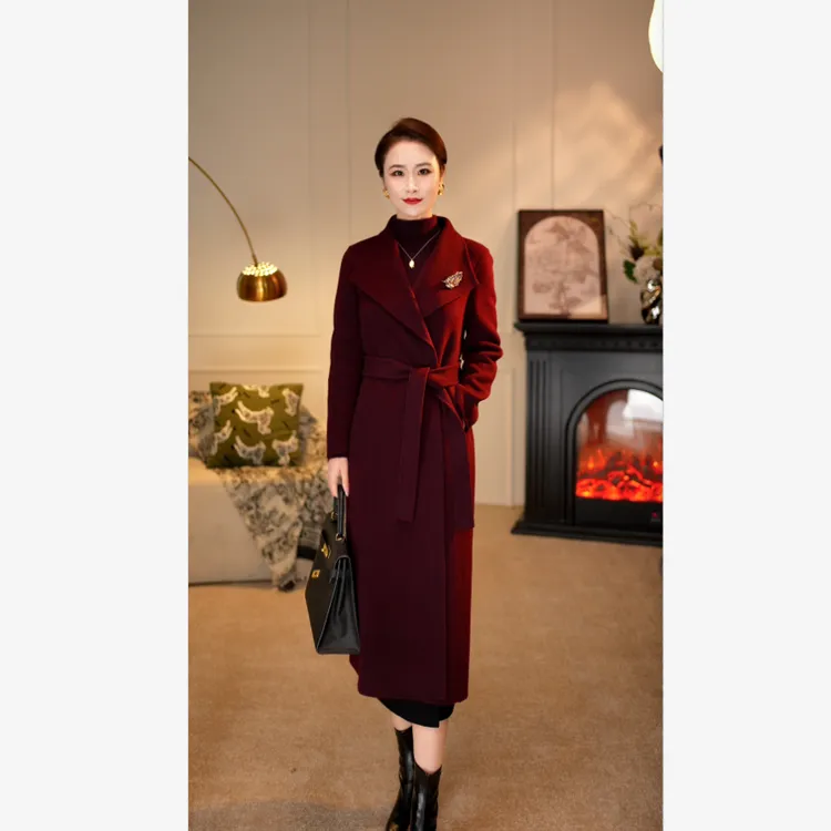 【GEMAN】爱神长传承15年手工缝制羊毛羊绒双面绒大衣QXD-2108017