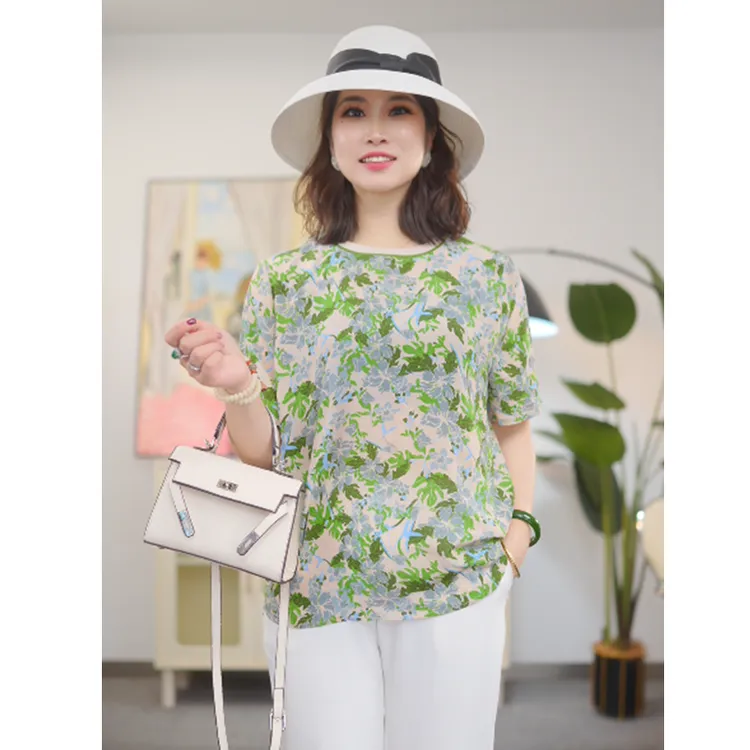 星梦情缘T恤大码女装2025夏季新款加肥加大时尚宽松显瘦短袖小衫