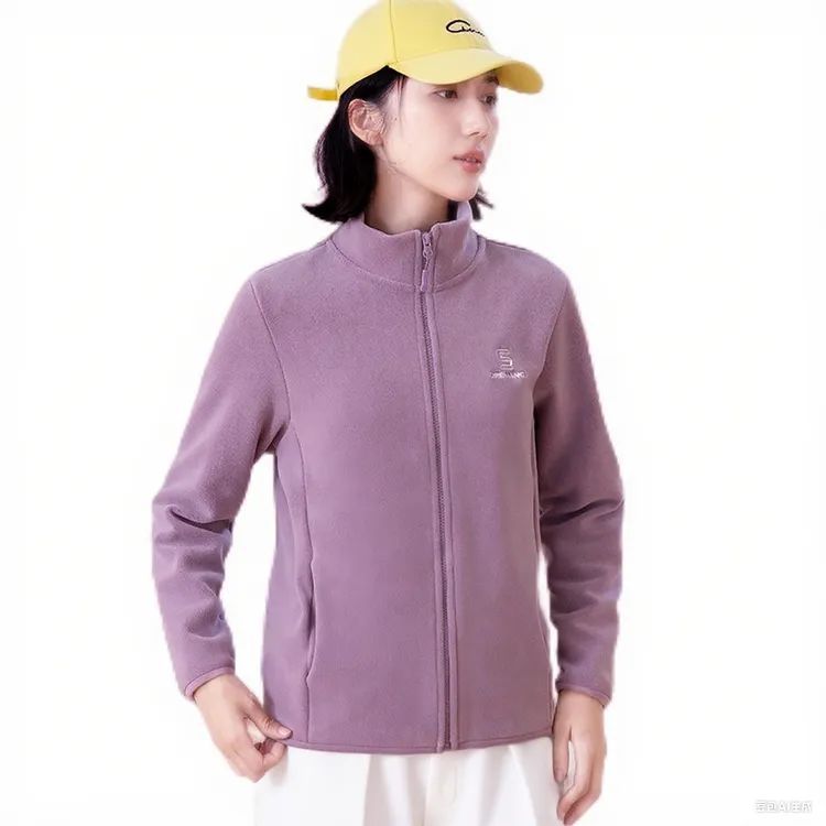 【专柜正品】升级云感女士秋冬季奥利绒抓绒加厚立领休闲户外外套