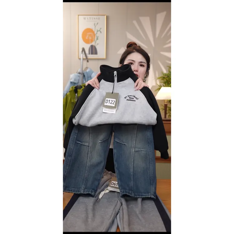 单上衣冬款男童百搭休闲新款潮流宽松时尚卫衣外套加绒