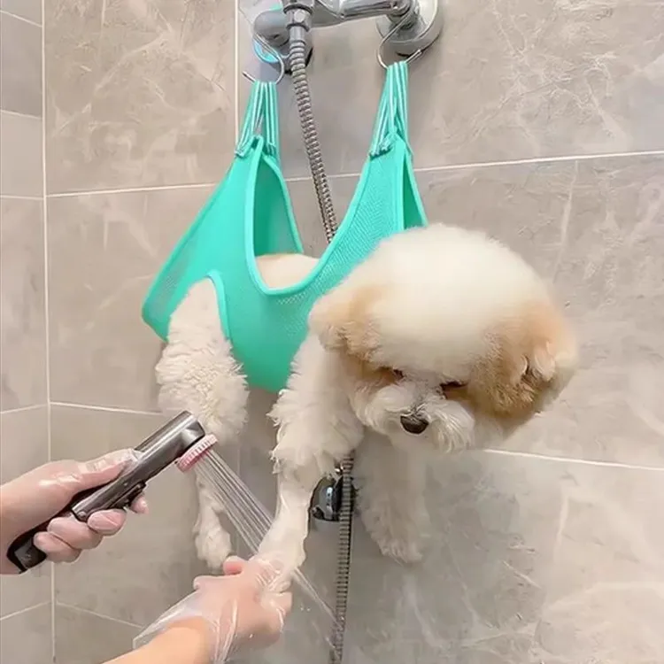 狗狗洗脚神器猫咪吊床宠物美容剪指甲喂药中小型防抓防咬悬挂固定