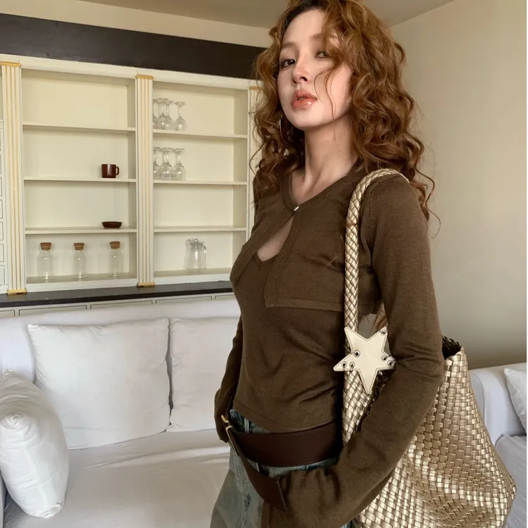 2025早秋新款时尚套装气质显瘦洋气休闲百搭性感辣妹外出上衣裤子