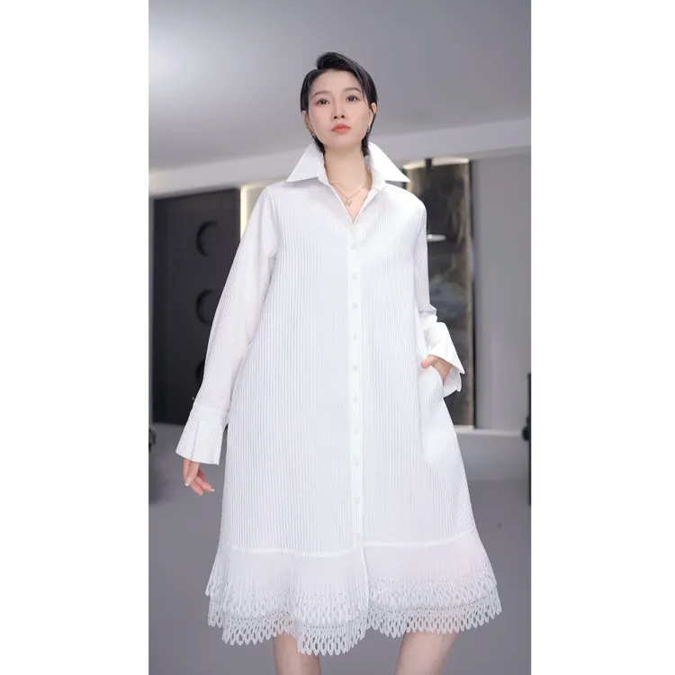 鑫鑫2025秋季新款小众设计高级感百搭中长款时尚潮牌连衣裙25170