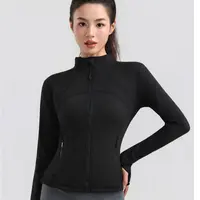 LULU同款立领新款修身夹克百搭运动紧身lulu瑜伽服长袖健身服11
