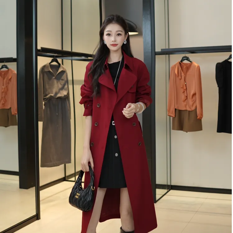 GIRDEAR/哥弟秋冬系列Chic风风衣女款爆款2025新款正品1400164