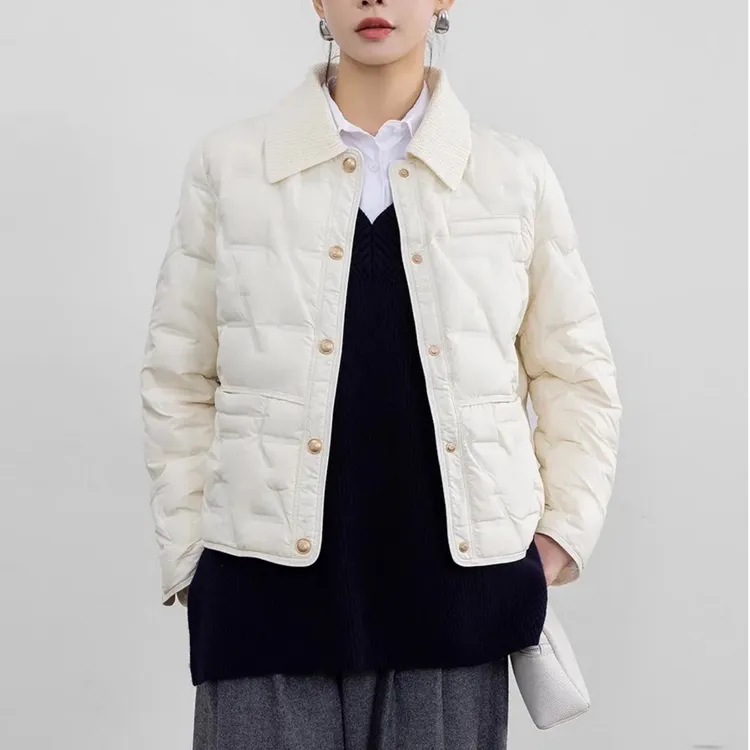 小香风羽绒服保暖时尚女装小个子短款气质轻薄秋冬外出新款外套