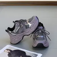 秋冬休闲运动鞋ins超火厚底女士百搭跑步老爹鞋学生鞋0196