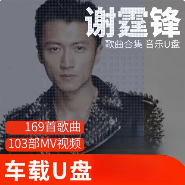 谢霆锋歌曲U盘车载流行音乐优盘MP3高音质车用经典老歌新歌合集