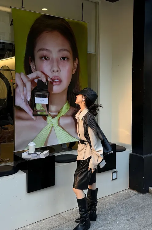 韩版宽松休闲衬衫条纹披肩设计感小众长袖上衣高腰五分皮裤套装