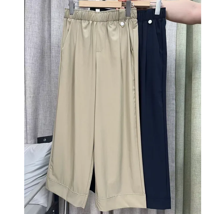 2025夏季新款纸皮速干百搭直筒休闲裤250996