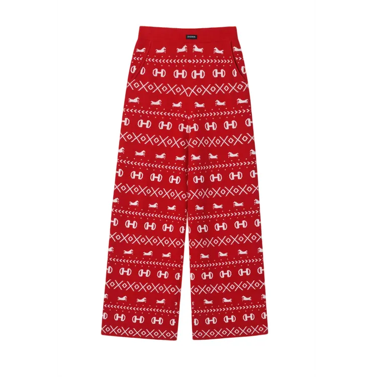 OIIORIRI 项小七设计师品牌26早春新节日胶囊系列费尔岛羊毛筒裤