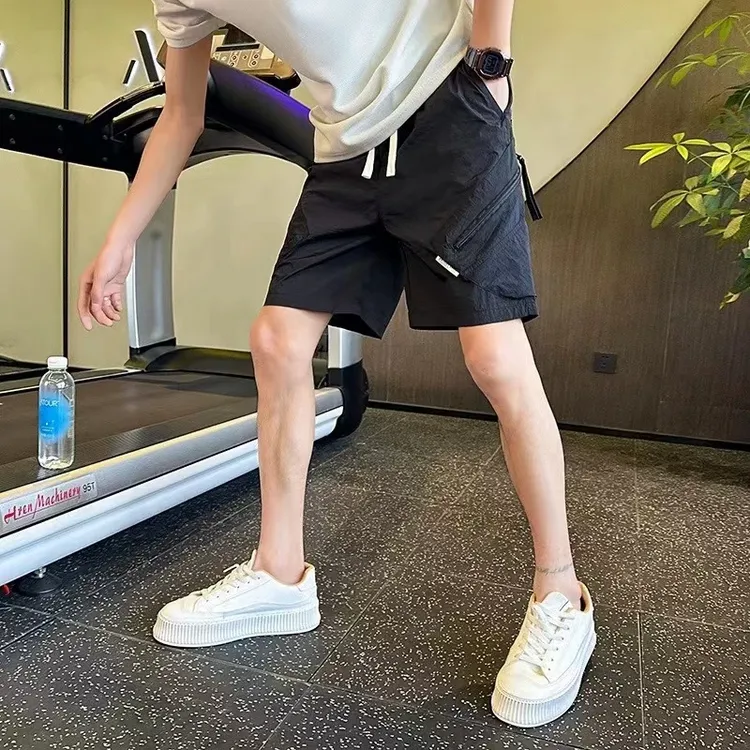 仓石一树透气休闲潮流青年短裤2025夏季新款简约运动宽松五分裤子